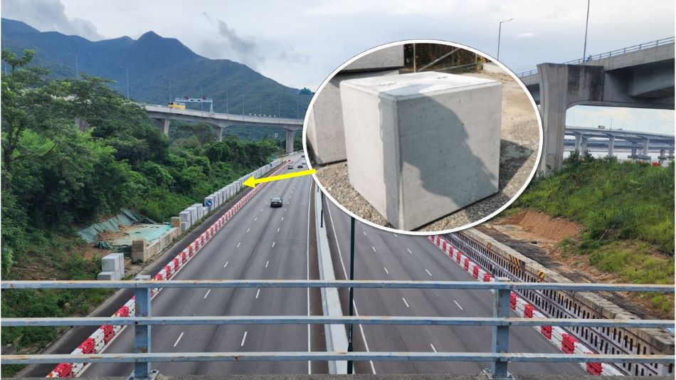 預製英泥馬路石壆-Concrete-guardrail-Concrete-Kerbs-馬路駁-行人路石壆-可訂造尺寸
