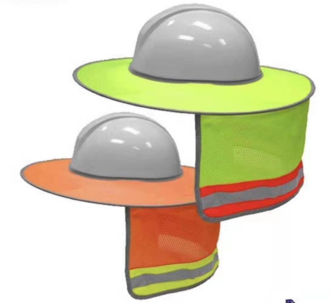 地盤安全帽專用防曬帽邊-工業頭盔防曬罩D2