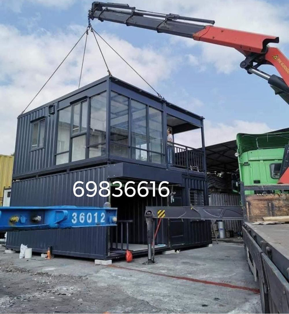 訂做-訂製-訂造雙層貨櫃屋工程連樓梯2