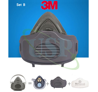 3M舒適矽膠工業口罩
