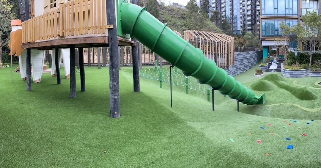 Children playground project@ SHK new development property St. Michel2戶外遊樂場地板工程-EPDM安全橡膠地板工程-公園地墊工程-物管兒童遊樂場防護軟墊工程-EPDM-Flooring-橡膠地板工程推介