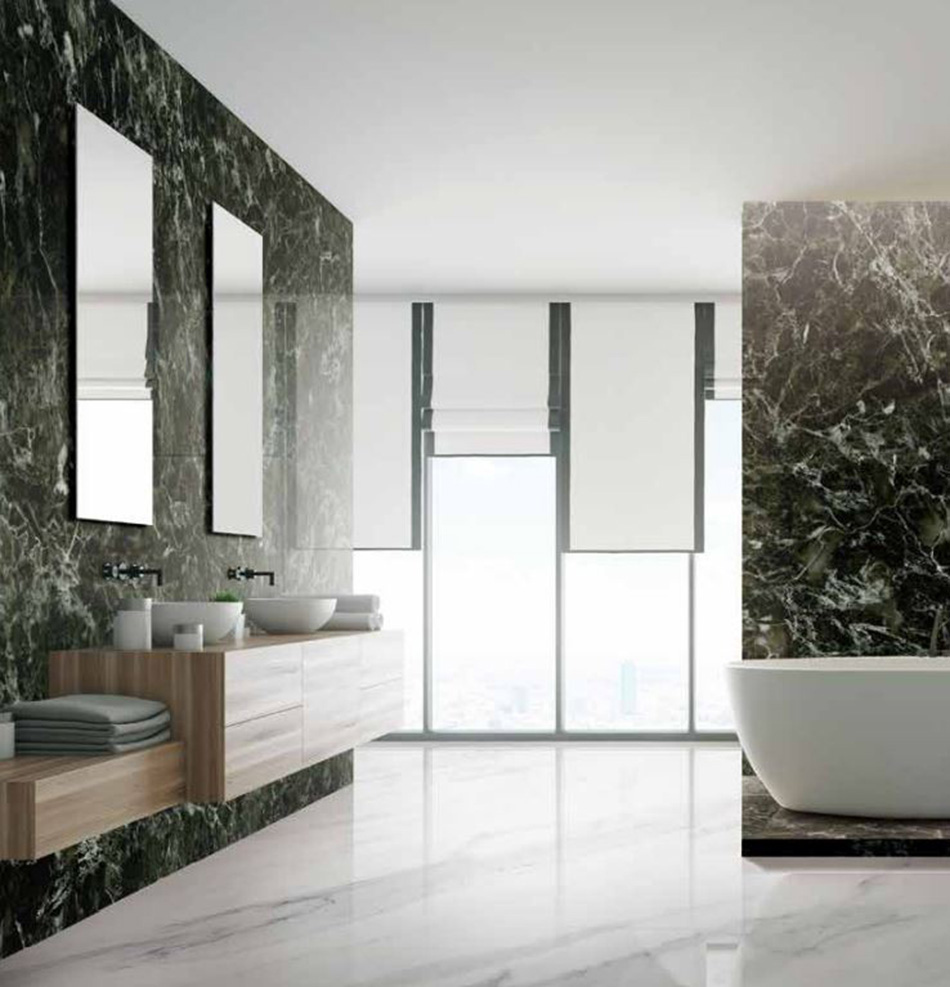 Lamett樂邁天然石紋牆板應用美學，無論牆身、地板、浴室通通都用得4