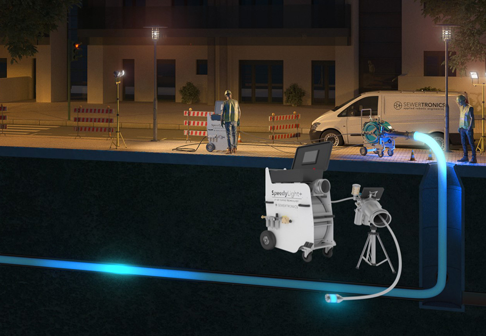 SewerTronics無開坑式修復雨水渠管地下渠道-SpeedyLight-plus-LED-Pipe-Rehabilitation-equipment-科技化管道修復設備-管道工程設備