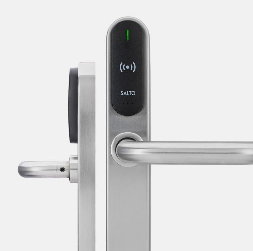 Salto-XS4-Original+EURO-歐式電子鎖-手機NFC藍牙拍卡智能感應門鎖-Smart-Door-Lock-門禁系統-銀黑金色歐式門柄電子鎖