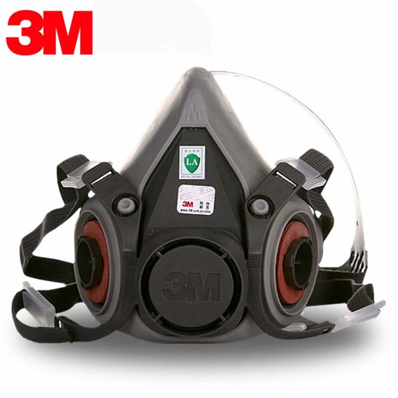 3M6200半面雙罐式防毒面具-豬咀-工業面罩-防煙面罩
