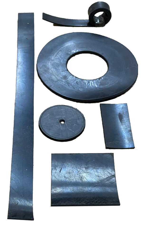 各類橡膠板大量加工（條型／方塊／圓圈）-工程橡膠加工-工程橡膠剪裁-加工橡膠板